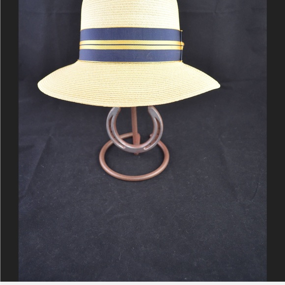 Retro Dobbs 5th Avenue, NY, Unisex Panama Straw Fedora-Size 7-3/8 and Hatbox - Picture 6 of 11